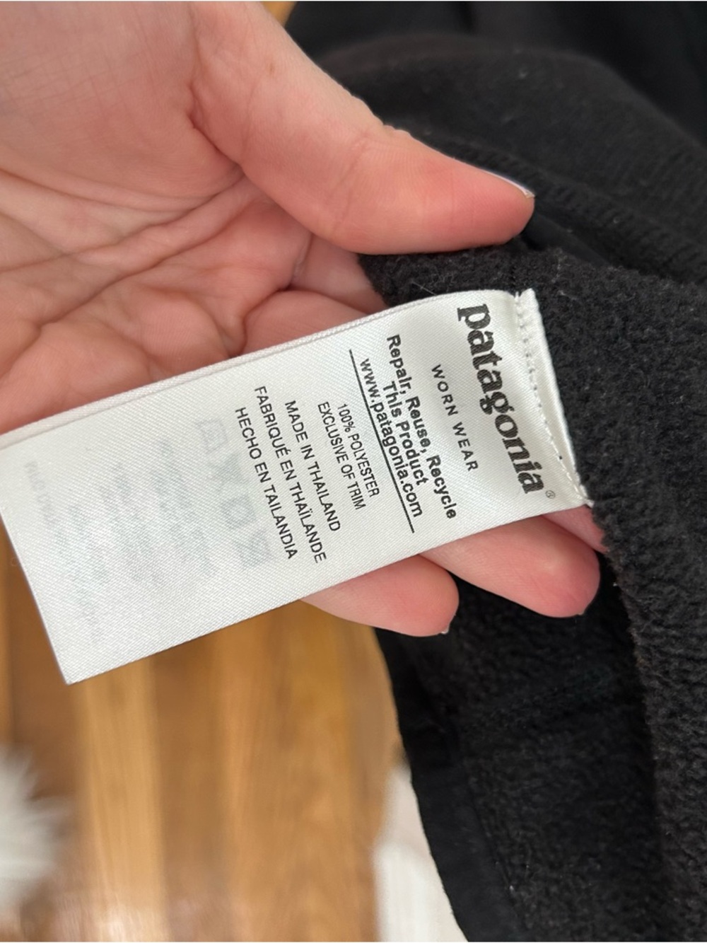 Patagonia Women’s Black Snap-T Fleece Pullover Size Small Synchilla Lightweight - Picture 5 of 6